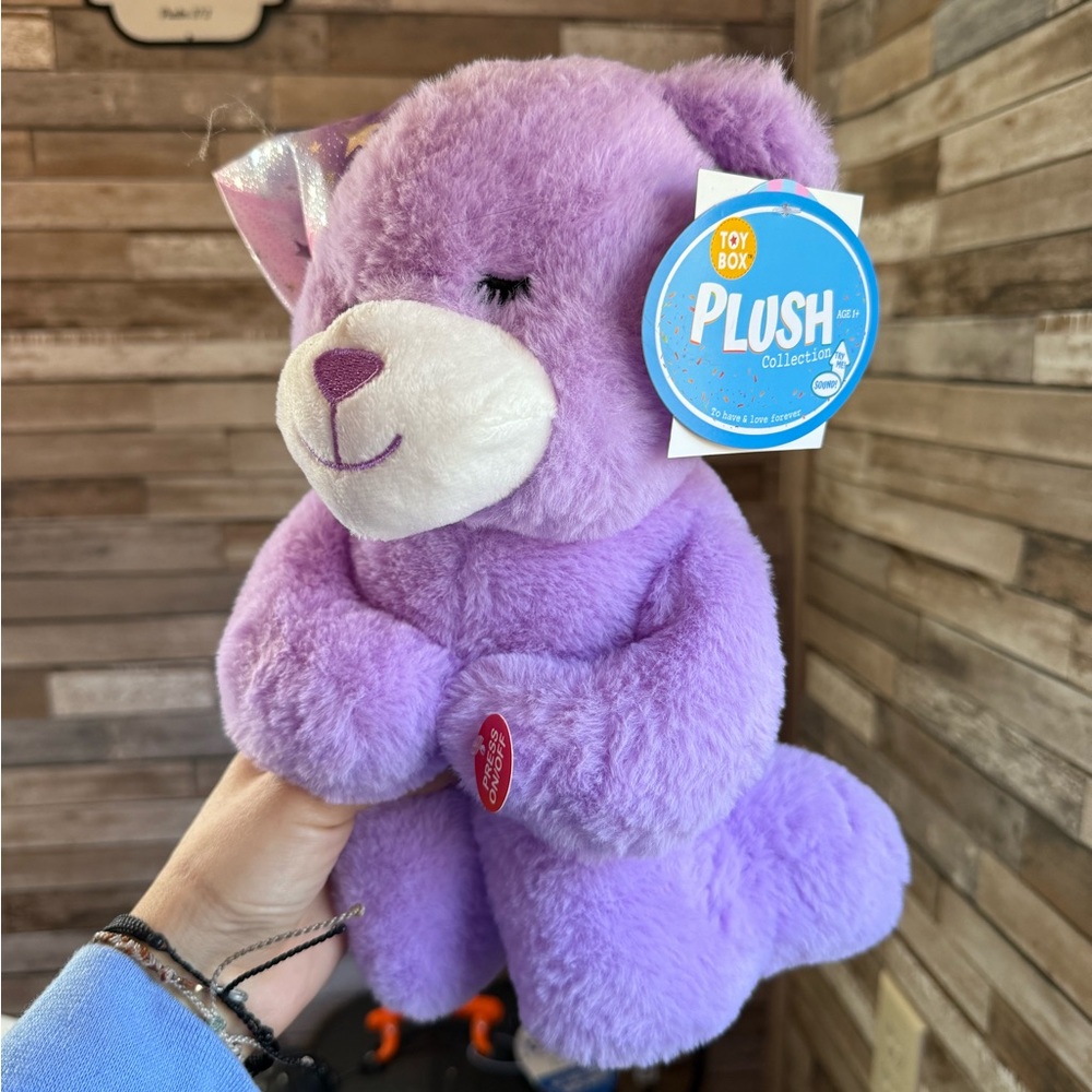 Purple Plush Bear Toy